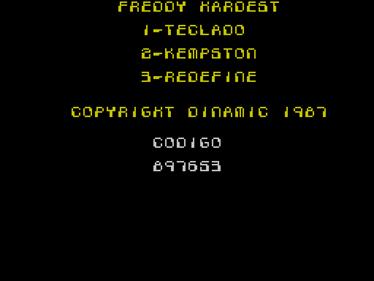 Freddy Hardest - Screenshot - Game Select Image