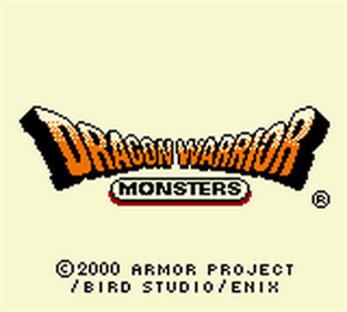 Dragon Warrior Monsters - Screenshot - Game Title Image