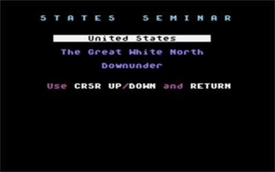 States Seminar - Screenshot - Game Select Image