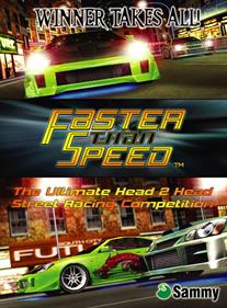 Faster Than Speed - Advertisement Flyer - Front Image