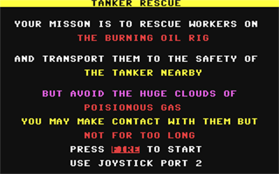 Tanker Rescue - Screenshot - Game Title Image