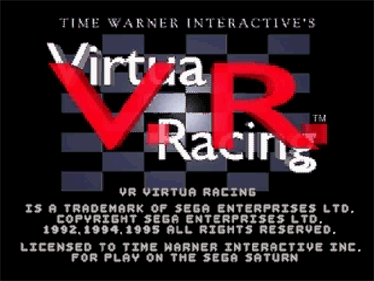 VR Virtua Racing - Screenshot - Game Title Image