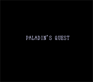 Paladin's Quest - Screenshot - Game Title Image