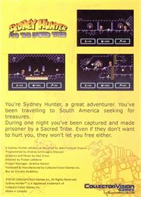 Sydney Hunter and the Sacred Tribe - Box - Back Image