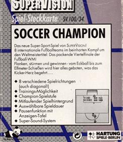 Soccer Champion - Box - Back Image