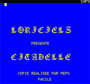 Citadelle - Screenshot - Game Title Image