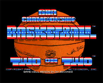 GBA Championship Basketball: Two-on-Two - Screenshot - Game Title Image