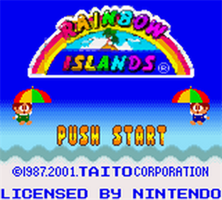 Rainbow Islands - Screenshot - Game Title Image
