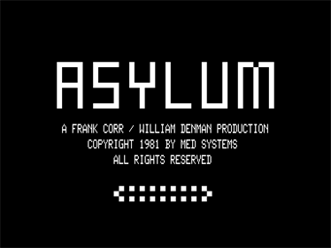 Asylum - Screenshot - Game Title Image