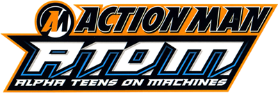 Action Man A.T.O.M.: Alpha Teens on Machines - Clear Logo Image