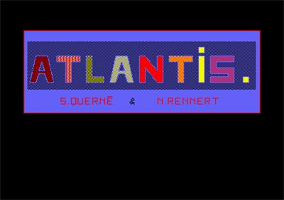 Atlantis (Cobra Soft) - Screenshot - Game Title Image