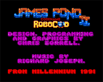 James Pond 2: Codename RoboCod - Screenshot - Game Title Image