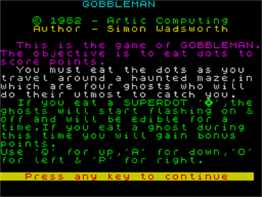 Gobbleman - Screenshot - Game Title Image