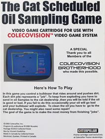 The Cat S.O.S. Game - Box - Back Image