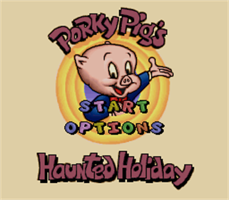 Porky Pig's Haunted Holiday - Screenshot - Game Title Image