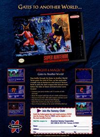 Might and Magic II - Advertisement Flyer - Front Image