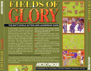 Fields of Glory: The Battlefield Action and Leadership Game - Fanart - Box - Back