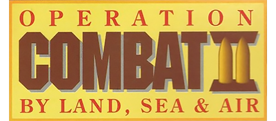 Operation Combat II: By Land, Sea & Air - Clear Logo Image