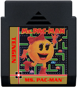 Ms. Pac-Man (Tengen) - Cart - Front Image