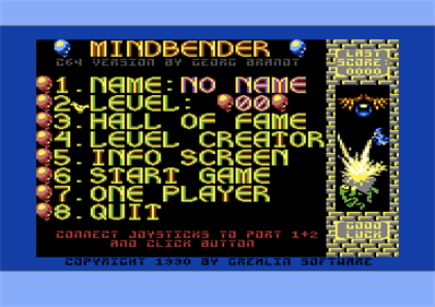 Mindbender (Gremlin Graphics) - Screenshot - Game Title Image