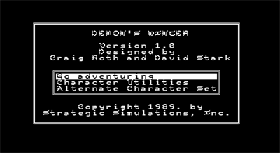 Demon's Winter - Screenshot - Game Title Image