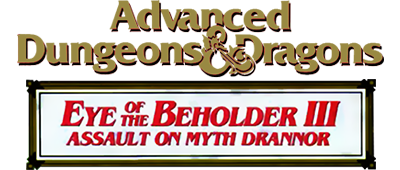 Eye of The Beholder III: Assault on Myth Drannor - Clear Logo Image