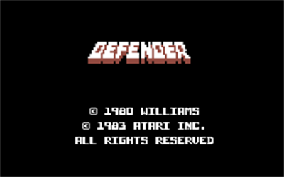 Defender (Atarisoft) - Screenshot - Game Title