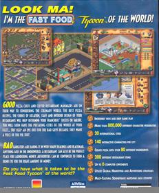 Fast Food Tycoon - Box - Back Image
