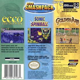 Sega Smash Pack - Box - Back Image