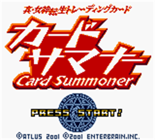 Shin Megami Tensei Trading Card: Card Summoner - Screenshot - Game Title Image