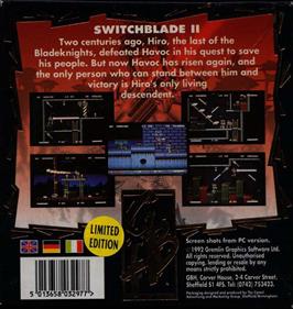 Switchblade II - Box - Back Image