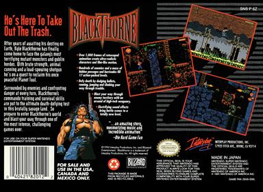 Blackthorne - Box - Back Image