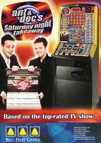 Ant & Dec's Saturday Night Takeaway - Advertisement Flyer - Front Image