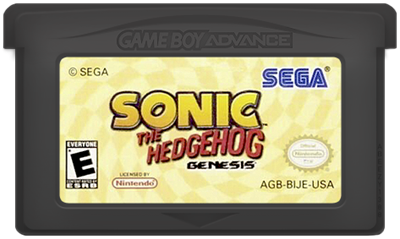 Sonic the Hedgehog: Genesis - Cart - Front Image