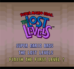 PowerFest '94: Super Mario Bros.: The Lost Levels - Screenshot - Game Title Image