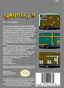 Gauntlet II - Box - Back Image