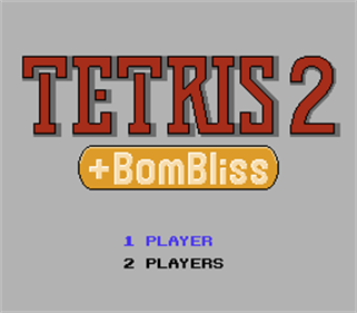 Tetris 2 + BomBliss - Screenshot - Game Title Image