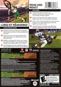 Madden NFL 08 - Box - Back Image