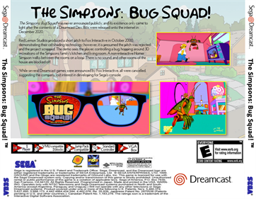 The Simpsons Bug Squad - Box - Back Image