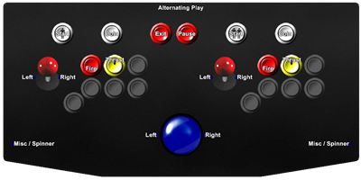 Omega Race - Arcade - Controls Information Image