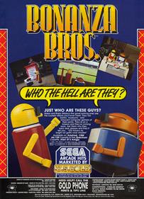 Bonanza Bros. - Advertisement Flyer - Front Image