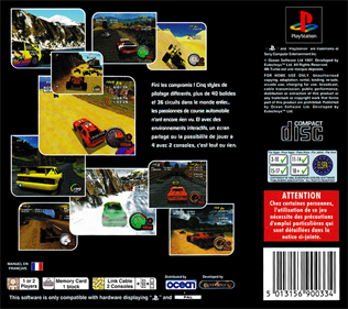 Car & Driver Presents: Grand Tour Racing '98 - Box - Back Image