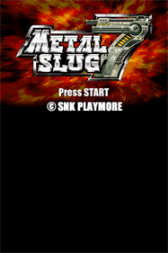 Metal Slug 7 - Screenshot - Game Title Image