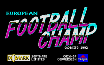 European Football Champ - Screenshot - Game Title Image