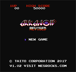 Arkanoid Revised - Screenshot - Game Title Image