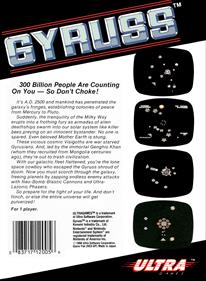 Gyruss - Box - Back Image