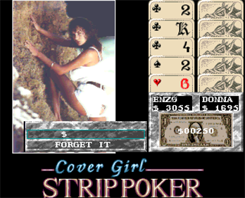 Cover Girl Strip Poker - Screenshot - Gameplay Image