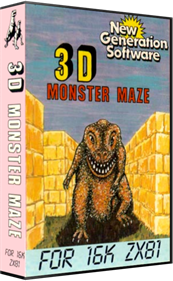 3D Monster Maze - Box - 3D Image