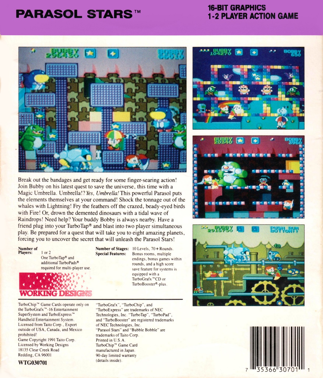 Relíquia de 1991, Parasol Stars: The Story of Bubble Bobble III