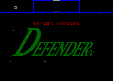 Defender (Ratsoft) - Screenshot - Game Title Image